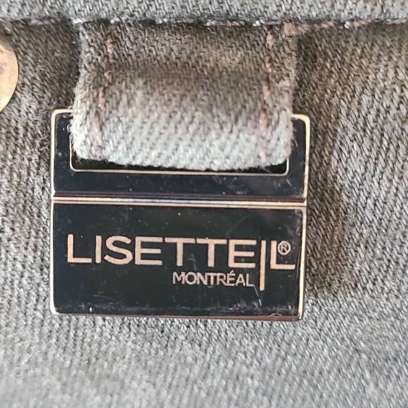 Lisette L Montreal Womens Charcoal Gray Embroidered Crystal Hem Denim Jeans - Picture 12 of 16